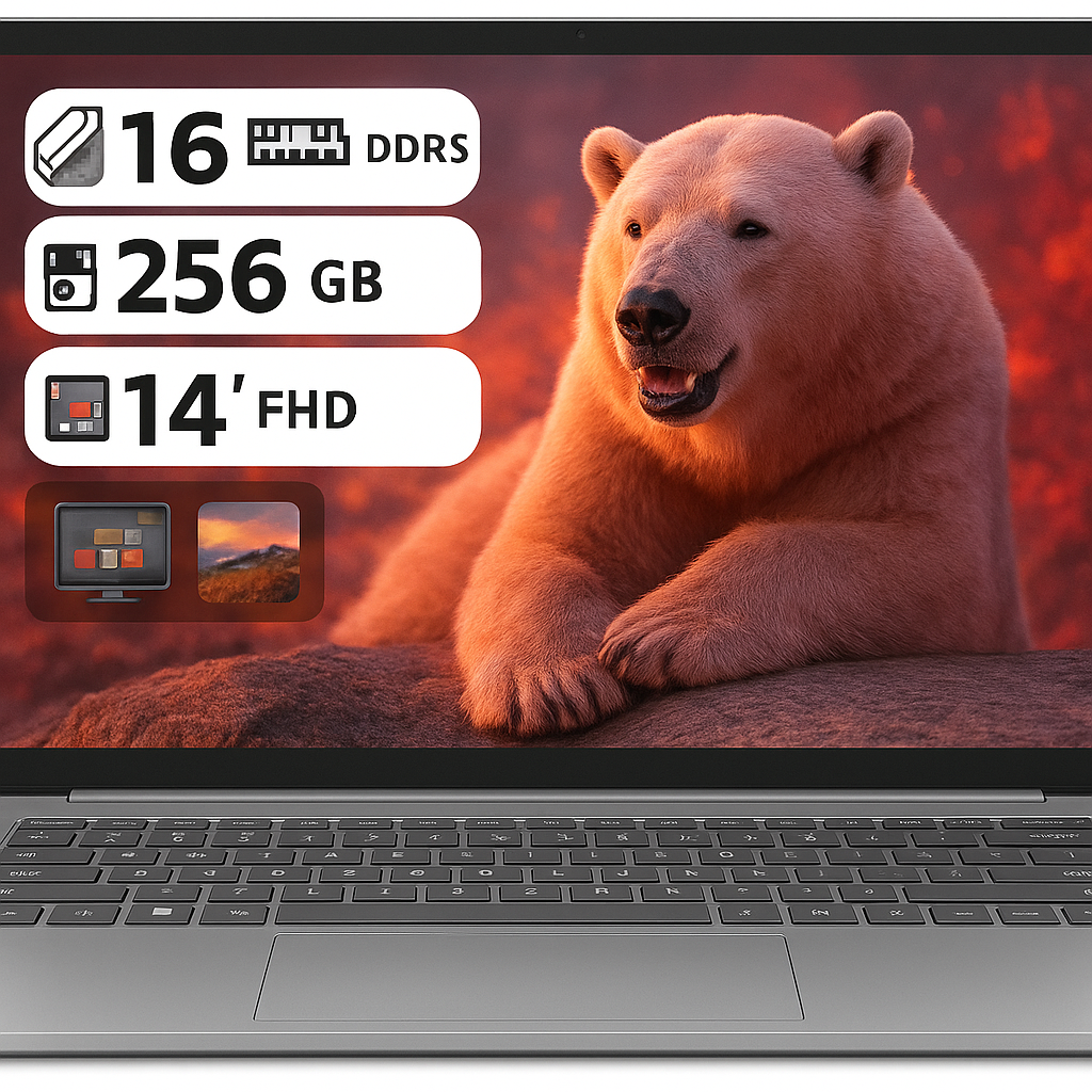 Portátil Lenovo V14 G4 con AMD Ryzen 3 7320U, 16GB RAM, 256GB SSD, Pantalla 14" FHD