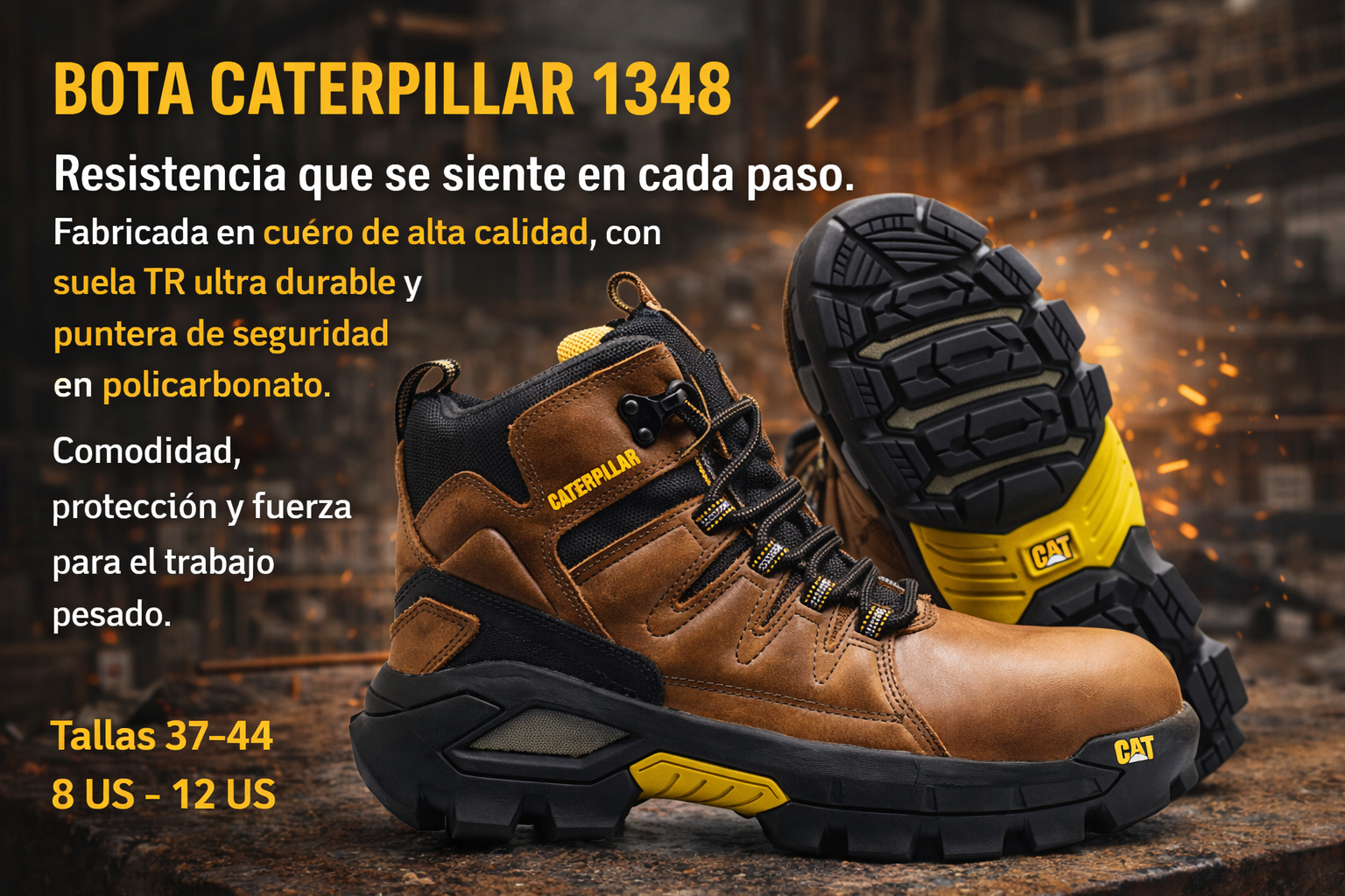 Botas de Seguridad Industrial | Protección y Resistencia para Trabajo Pesado